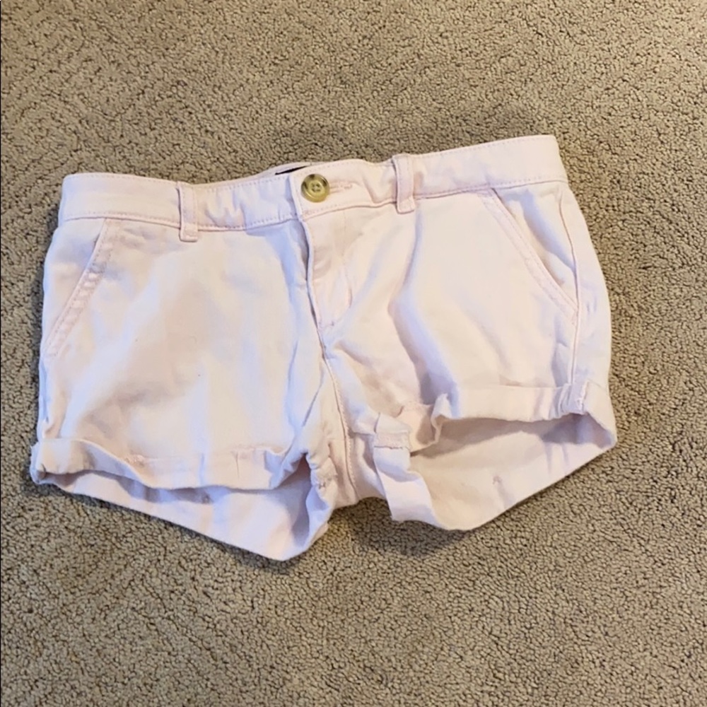 I’m selling baby pink shorts.